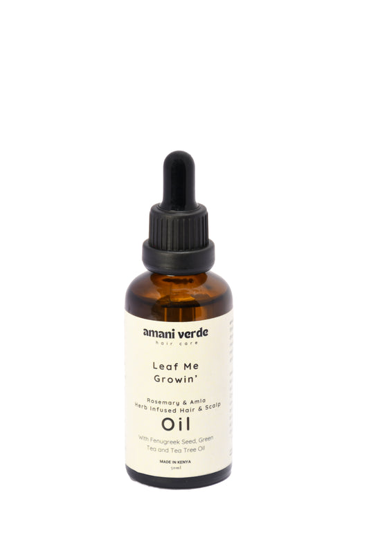 "Leaf Me Growin'" Rosemary & Amla Herb Infused Hair & Scalp Oil